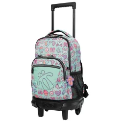 TOTTO Material Escolar*- Mochila escolar pequeña con ruedas Resma - Pixedel