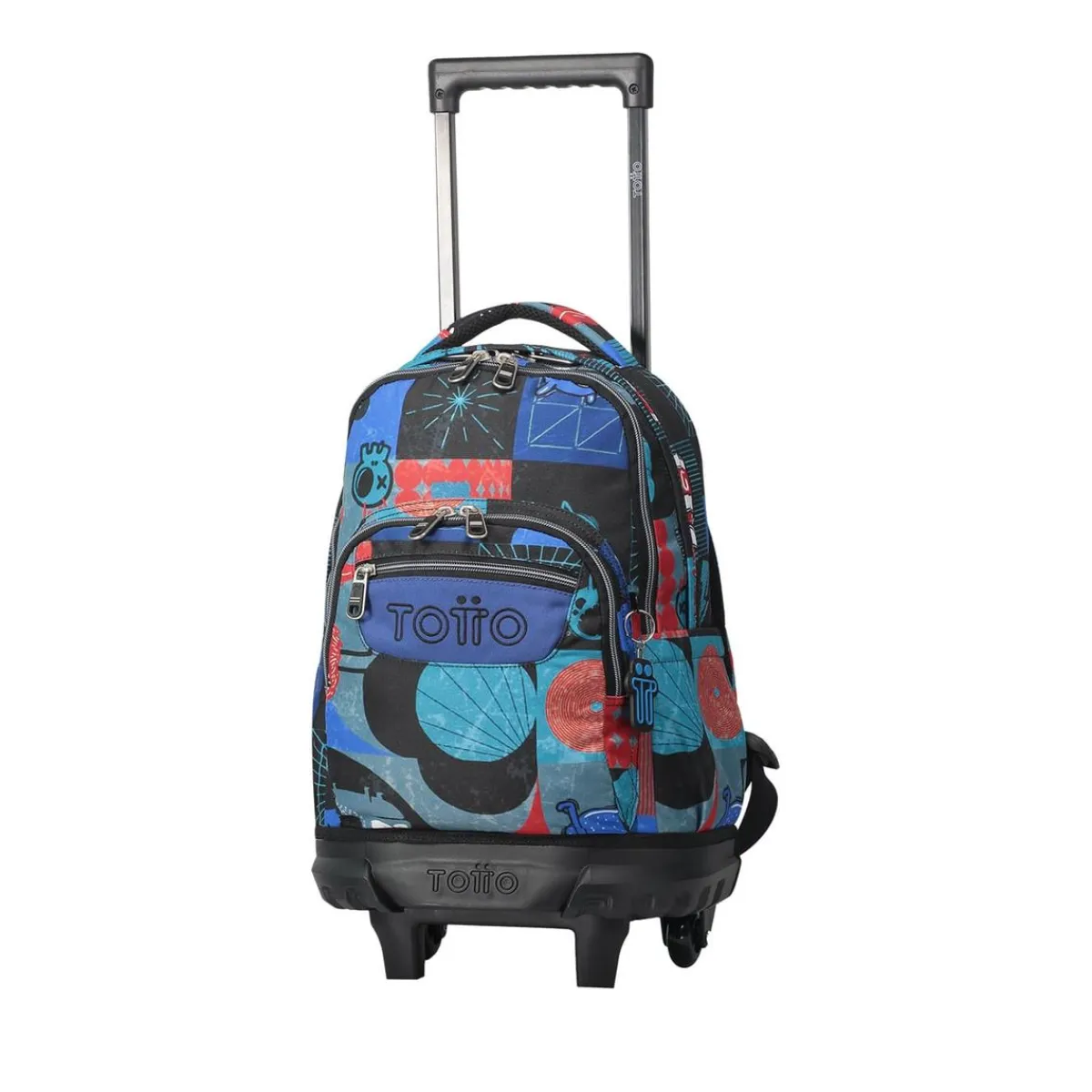 TOTTO Material Escolar*- Mochila escolar pequeña ruedas cyber monstruos Resma