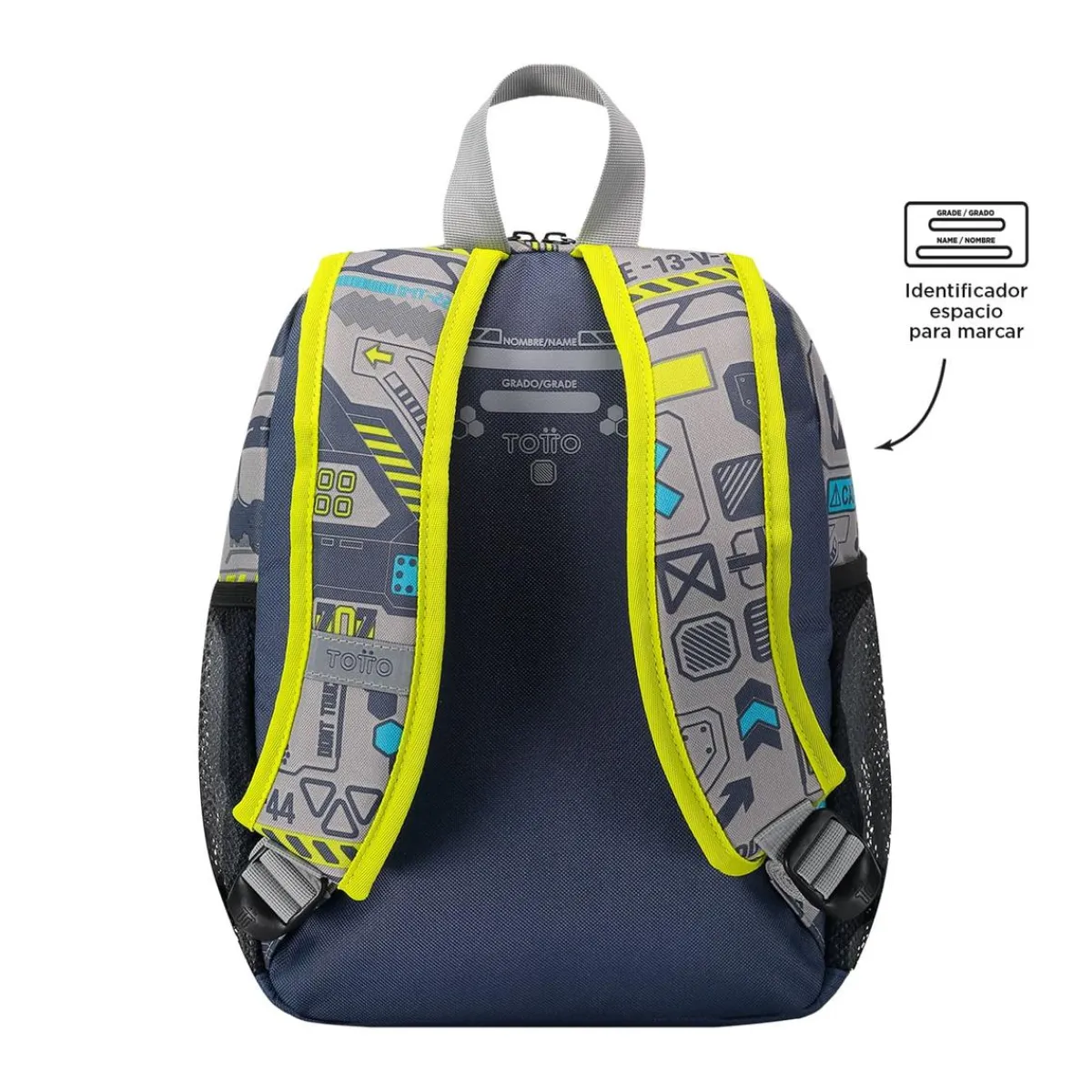 TOTTO Material Escolar*- Mochila escolar pequeña Monark