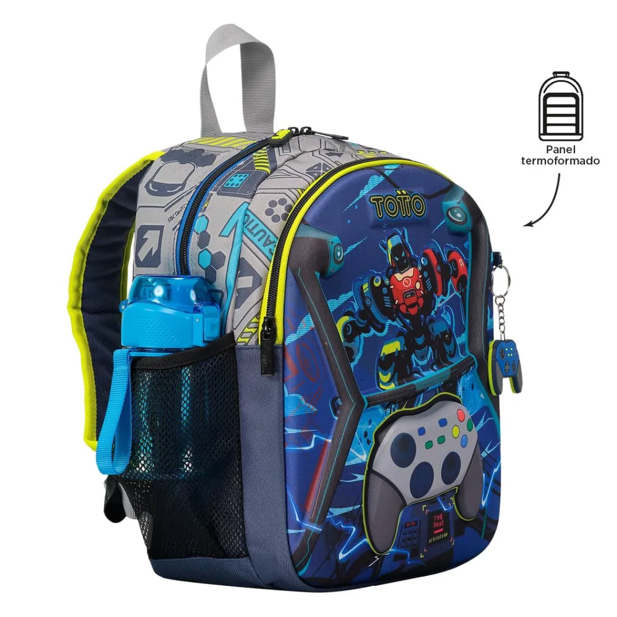 TOTTO Material Escolar*- Mochila escolar pequeña Monark