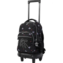 TOTTO Material Escolar*- Mochila escolar pequeña con ruedas Resma - Naves espaciales