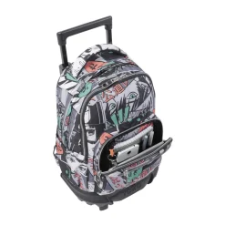 TOTTO Material Escolar*- Mochila escolar pequeña ruedas manga Resma