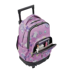 TOTTO Material Escolar*- Mochila escolar pequeña ruedas gatos astronautas Resma