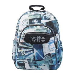 TOTTO Material Escolar*- Mochila escolar postales y casetes Acuarela