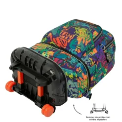 TOTTO Material Escolar*- Mochila escolar ruedas desmontable graffiti Tiza