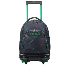 TOTTO Material Escolar*- Mochila escolar ruedas desmontable fractal Tiza