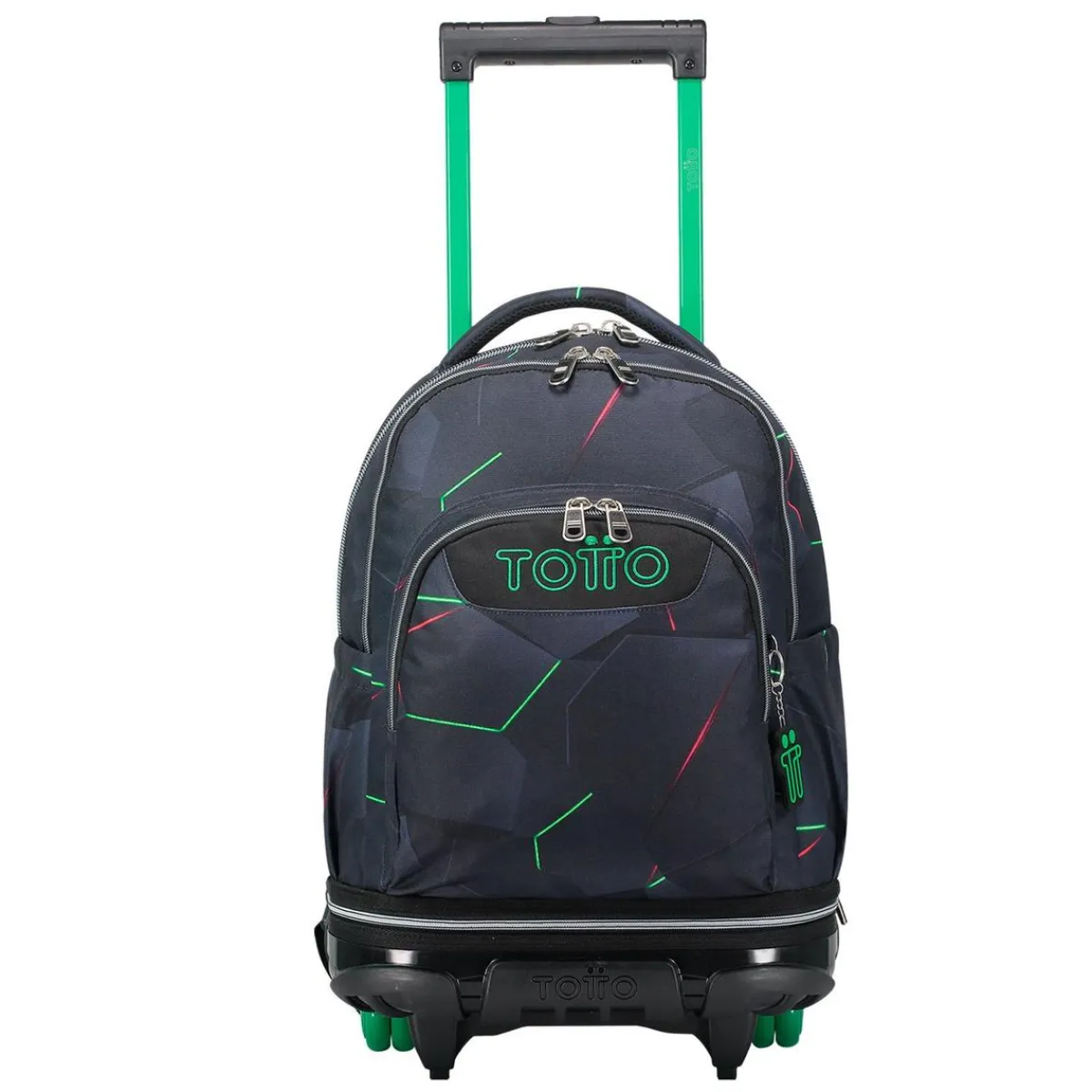TOTTO Material Escolar*- Mochila escolar ruedas desmontable fractal Tiza