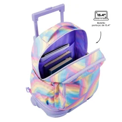 TOTTO Material Escolar*- Mochila escolar ruedas desmontable arcoíris Tiza