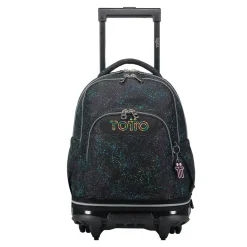 TOTTO Material Escolar*- Mochila escolar ruedas desmontable salpicado color Tiza