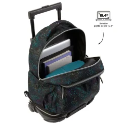 TOTTO Material Escolar*- Mochila escolar ruedas desmontable salpicado color Tiza