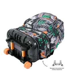 TOTTO Material Escolar*- Mochila escolar ruedas desmontable manga Tiza