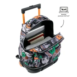 TOTTO Material Escolar*- Mochila escolar ruedas desmontable manga Tiza