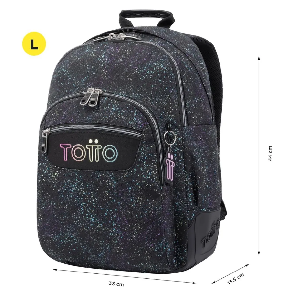 TOTTO Material Escolar*- Mochila escolar salpicado color Crayoles