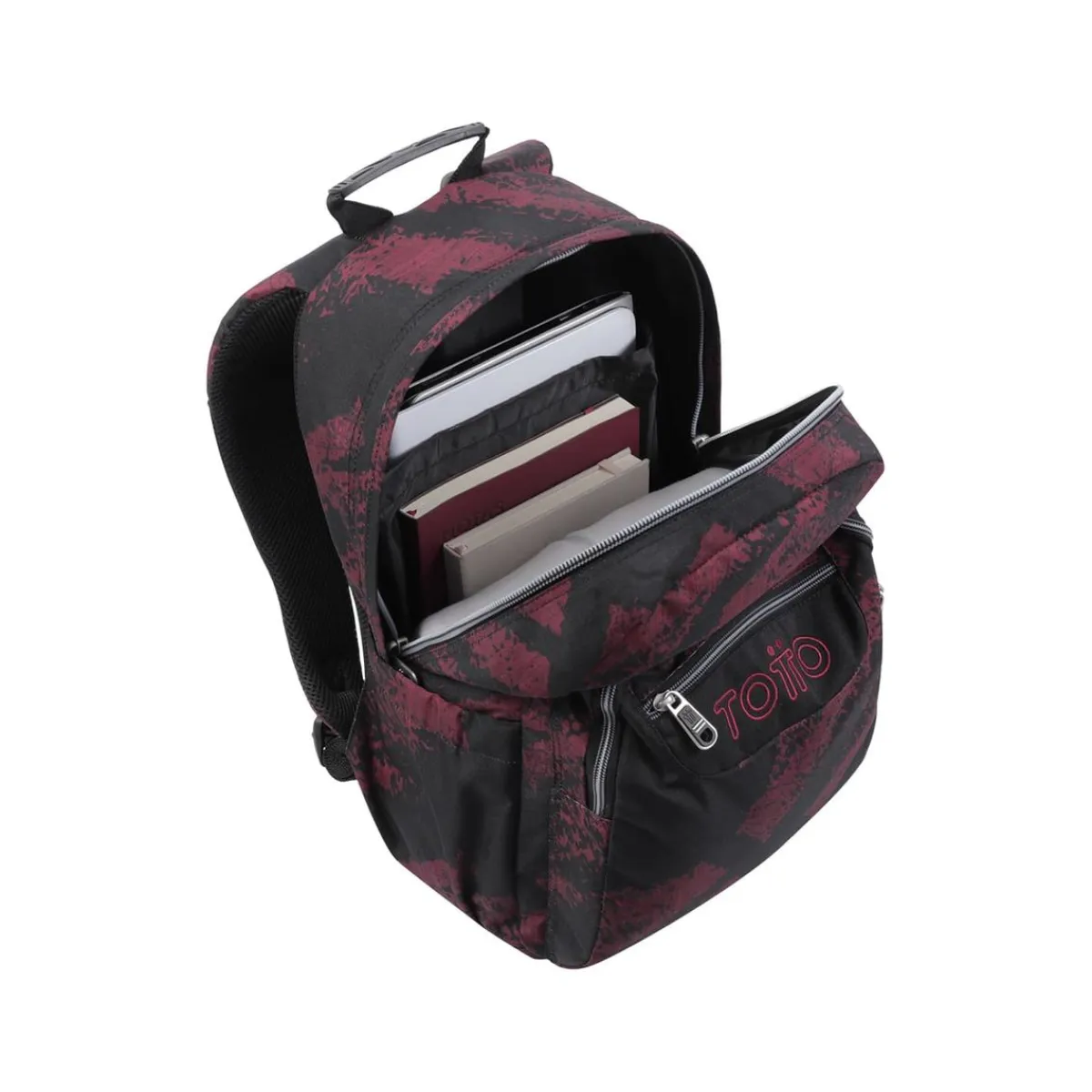 TOTTO Material Escolar*- Mochila escolar tiza roja Acuarela