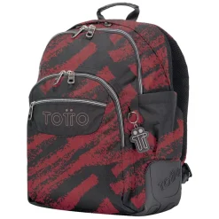 TOTTO Material Escolar*- Mochila escolar tiza roja Rayol