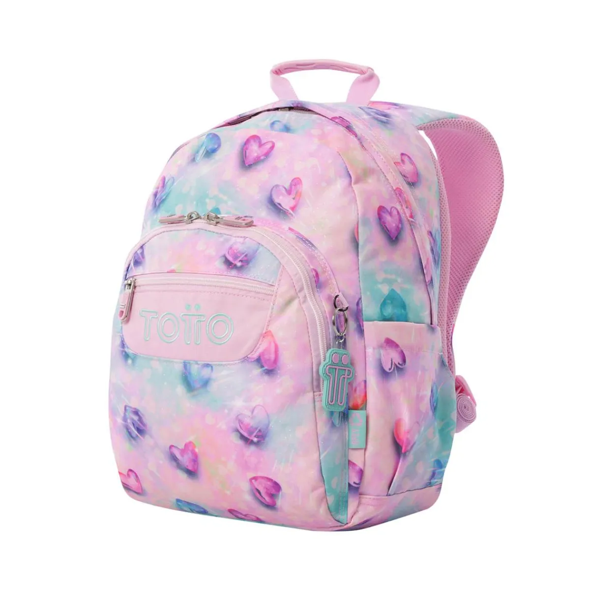 TOTTO Material Escolar*- Mochila Gommas Glitter Shiny Heart