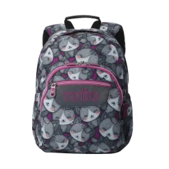 TOTTO Material Escolar*- Mochila Gommas Kitten Rose