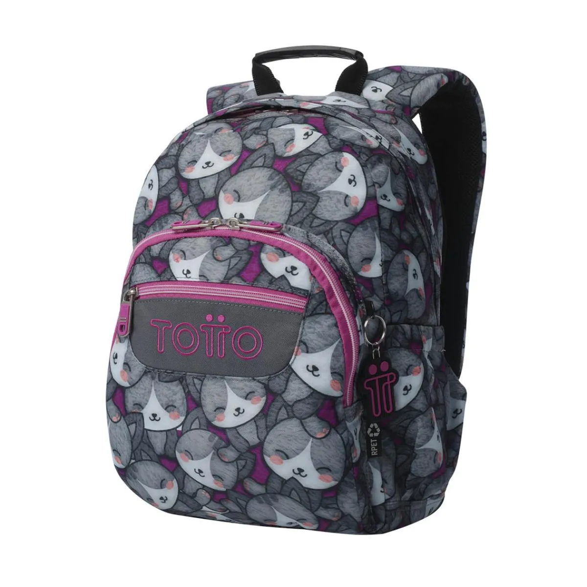 TOTTO Material Escolar*- Mochila Gommas Kitten Rose