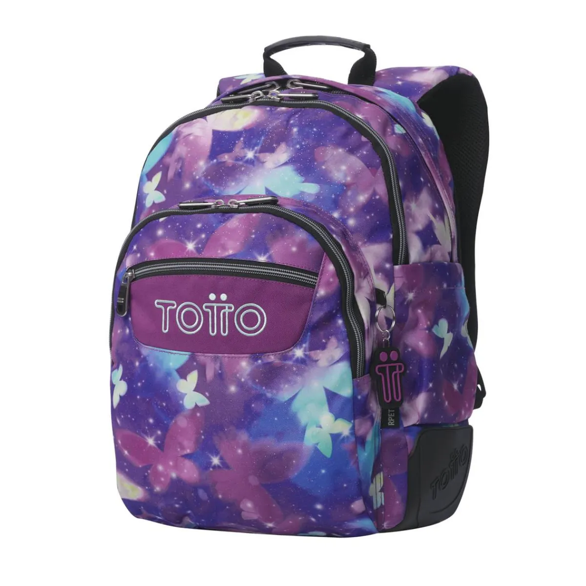 TOTTO Material Escolar*- Mochila Rayol Glitter Star Butterfly