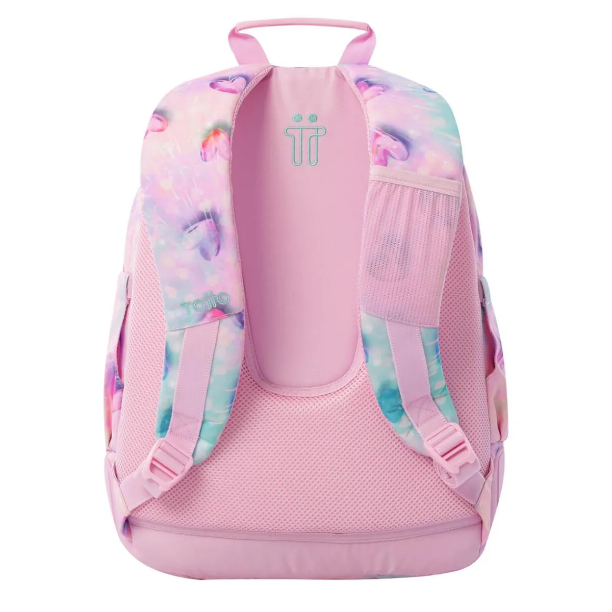 TOTTO Material Escolar*- Mochila Rayol Glitter Shiny Heart