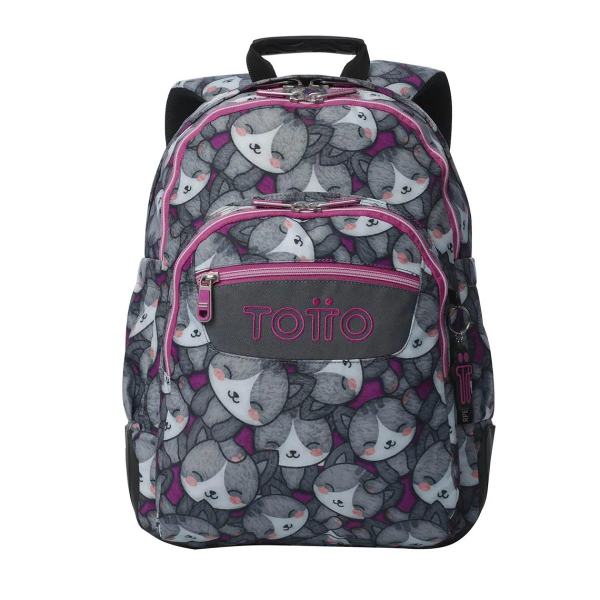 TOTTO Material Escolar*- Mochila Rayol Kitten Rose