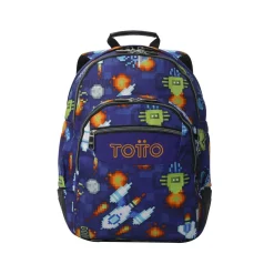 TOTTO Material Escolar*- Mochila Rayol Space Blue