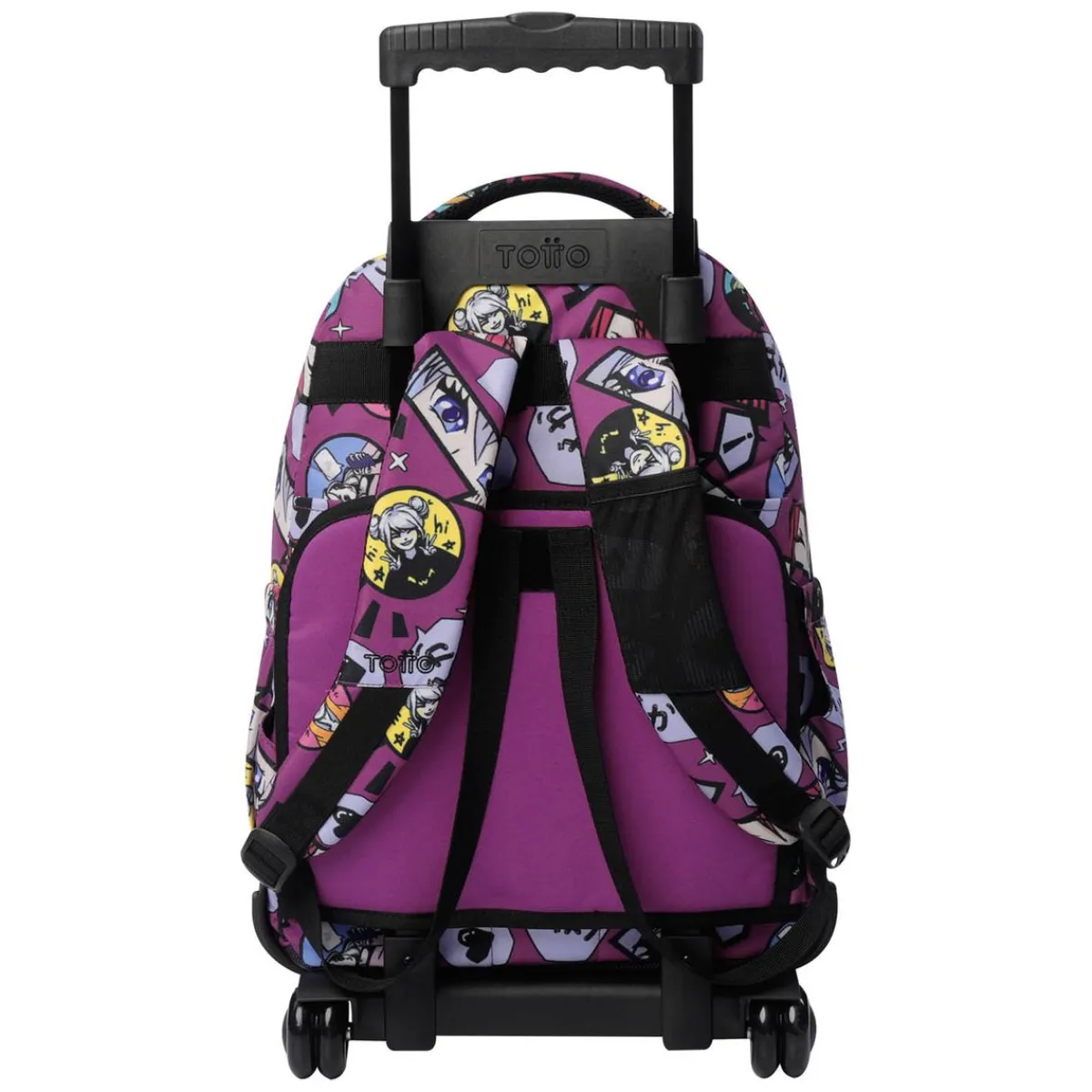 TOTTO Material Escolar*- Mochila Renglones con ruedas Kitsune