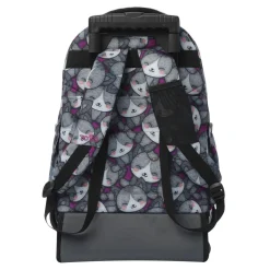 TOTTO Material Escolar*- Mochila Renglones con ruedas Kitten Rose