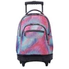 TOTTO Material Escolar*- Mochila Renglones con ruedas Glitter Fritz