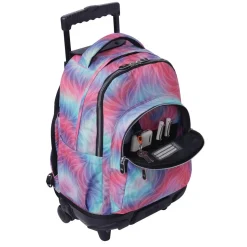 TOTTO Material Escolar*- Mochila Renglones con ruedas Glitter Fritz