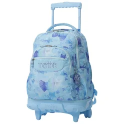 TOTTO Material Escolar*- Mochila Renglones con ruedas Polar