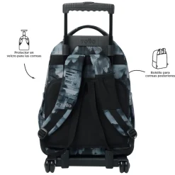 TOTTO Material Escolar*- Mochila Renglones con ruedas - Digital Hill