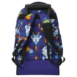 TOTTO Material Escolar*- Mochila Renglones con ruedas Space Blue
