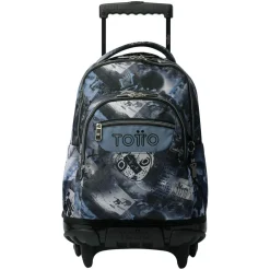 TOTTO Material Escolar*- Mochila Renglones con ruedas Film