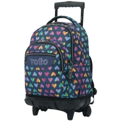 TOTTO Material Escolar*- Mochila Renglones con ruedas Latty