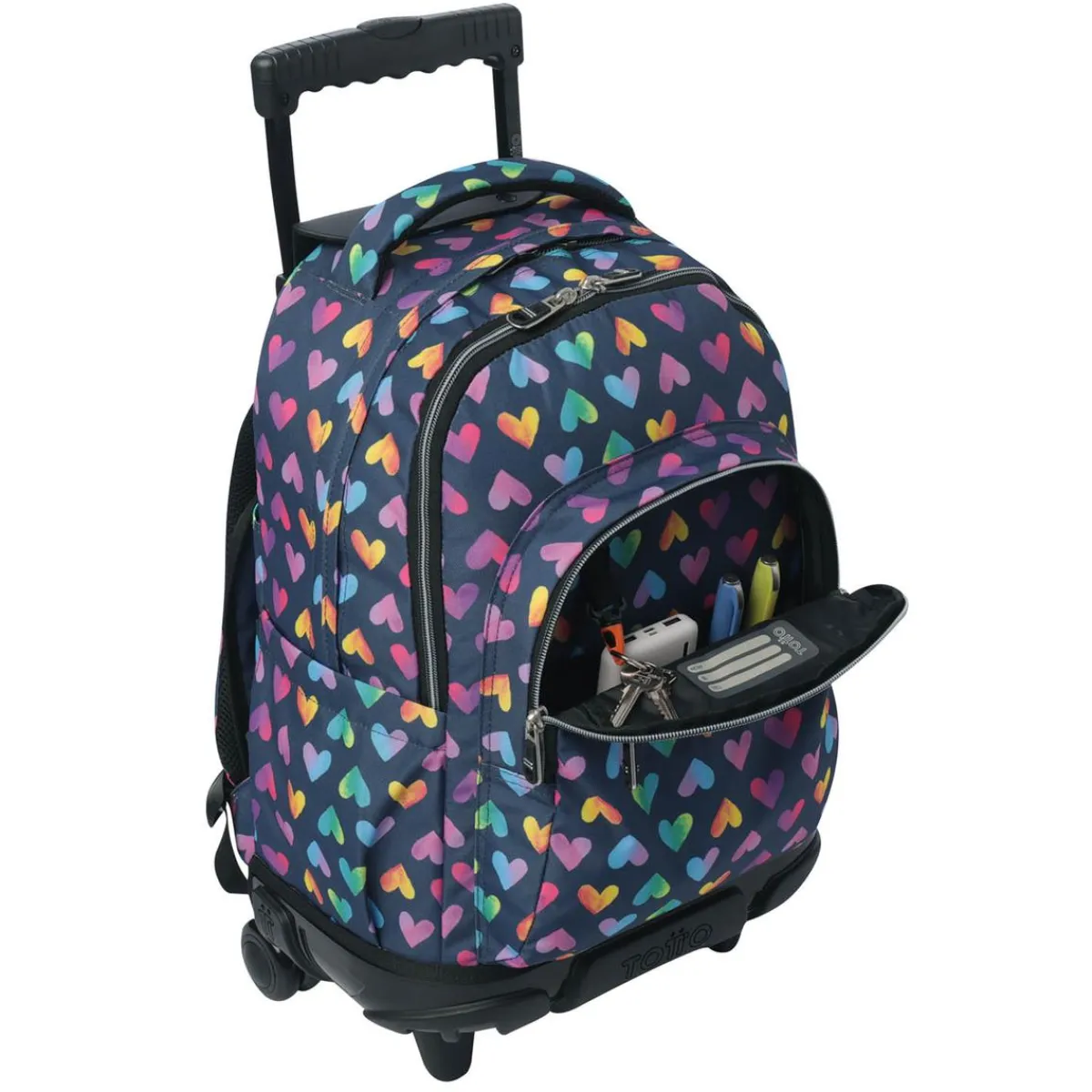 TOTTO Material Escolar*- Mochila Renglones con ruedas Latty