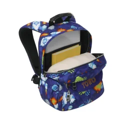 TOTTO Material Escolar*- Mochila Tempera Space Blue