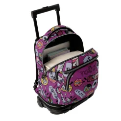 TOTTO Material Escolar*- Mochila Tiza con ruedas Kitsune