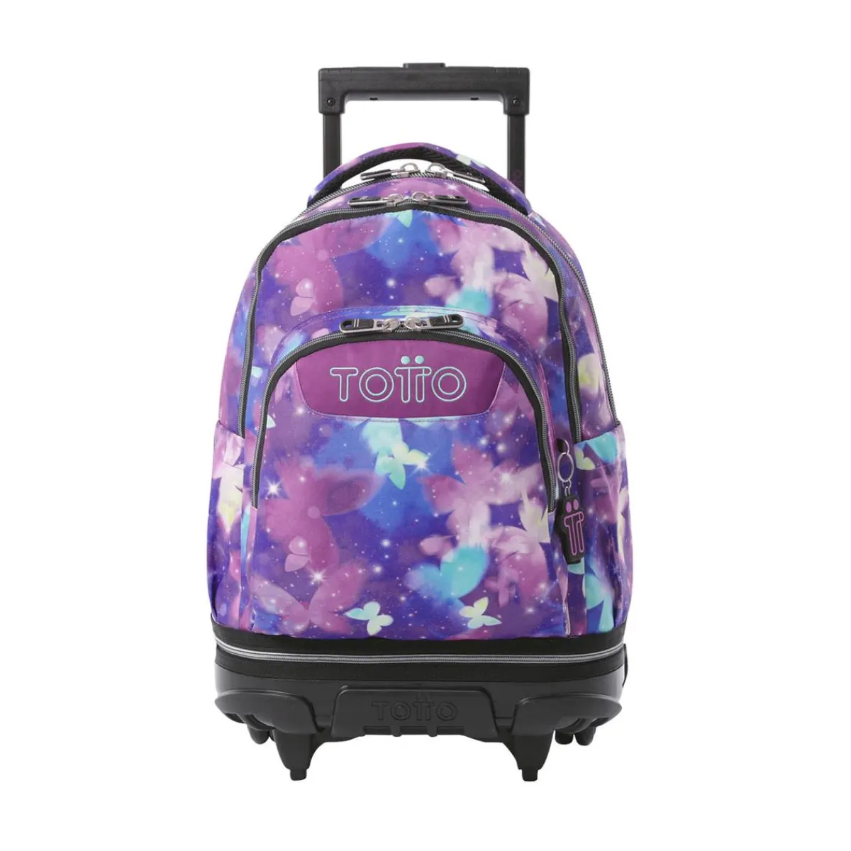 TOTTO Material Escolar*- Mochila Tiza con ruedas Glitter Star Butterfly