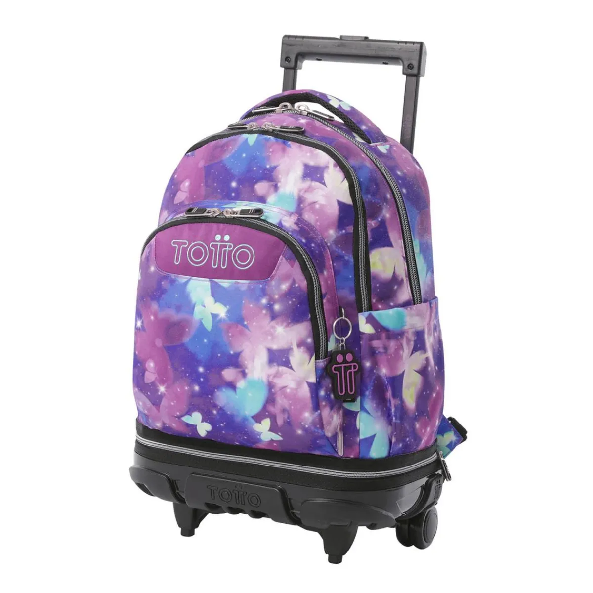 TOTTO Material Escolar*- Mochila Tiza con ruedas Glitter Star Butterfly