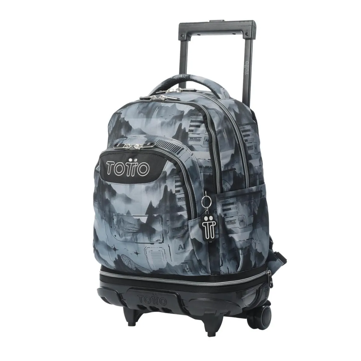 TOTTO Material Escolar*- Mochila Tiza con ruedas Digital Hill