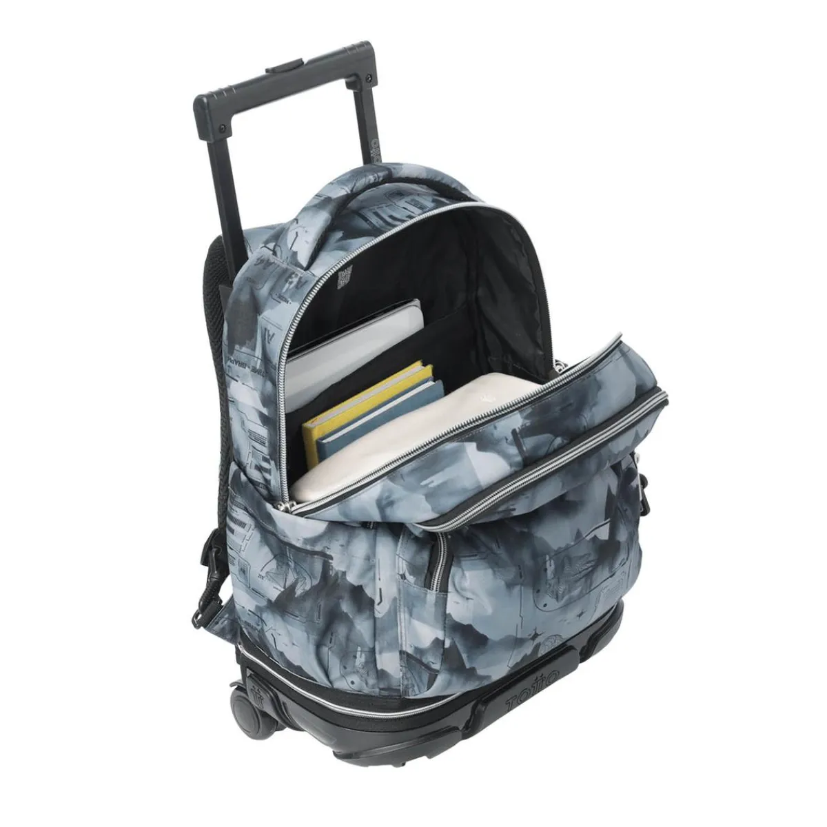 TOTTO Material Escolar*- Mochila Tiza con ruedas Digital Hill