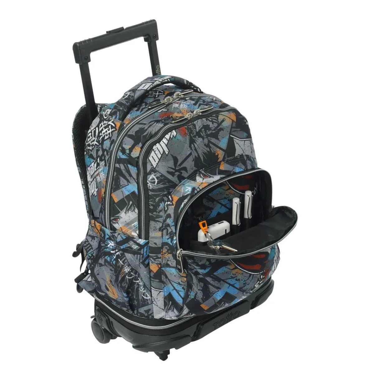 TOTTO Material Escolar*- Mochila Tiza con ruedas Okubo