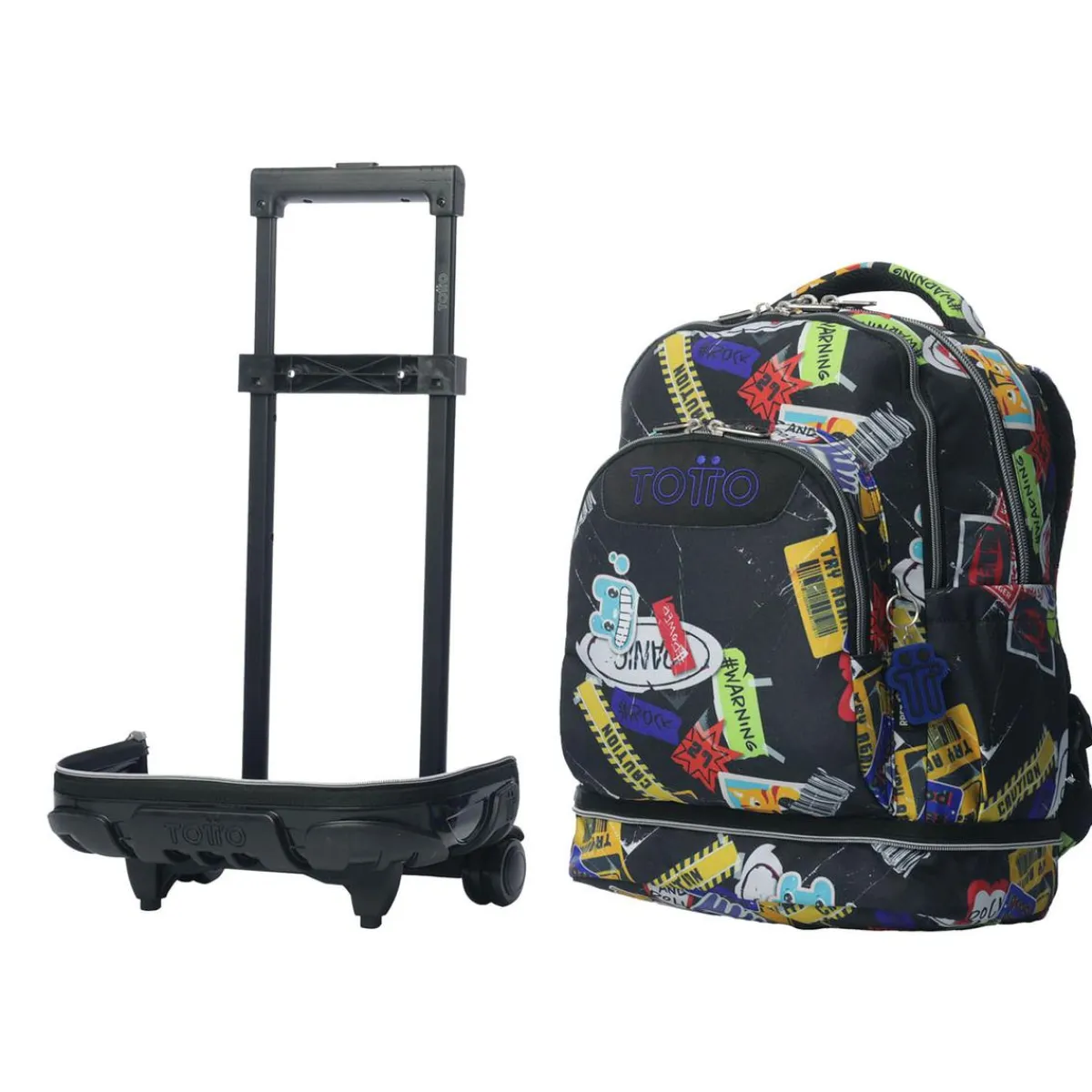 TOTTO Material Escolar*- Mochila Tiza con ruedas Sticky