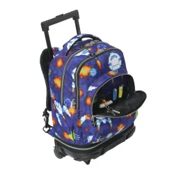 TOTTO Material Escolar*- Mochila Tiza con ruedas Space Blue