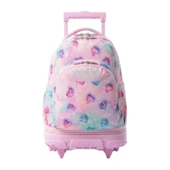 TOTTO Material Escolar*- Mochila Tiza con ruedas Glitter Shiny Heart