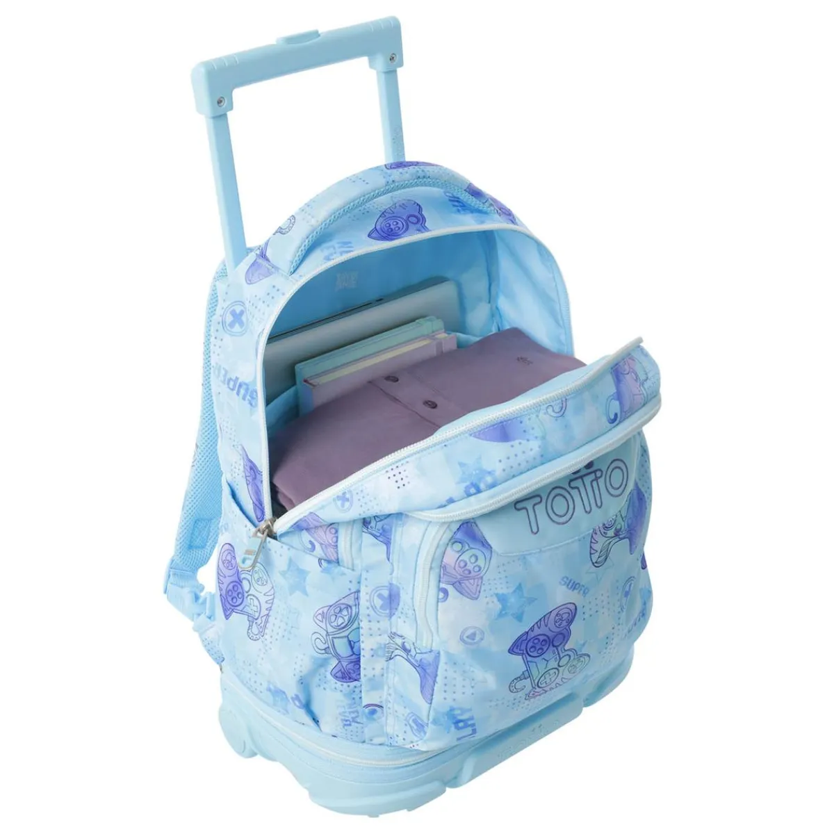 TOTTO Material Escolar*- Mochila Tiza con ruedas Polar