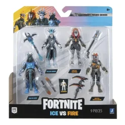 FORTNITE Figuras De Acción*Toy Partner - - Pack 4 figuras articuladas Micro Squad con herramientas 2.5 pulgadas ㅤ