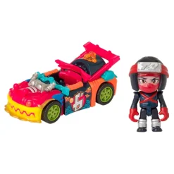 T-RACERS Vehículos Y Circuitos*- Pack coche y figura Fire & Ice (varios modelos)
