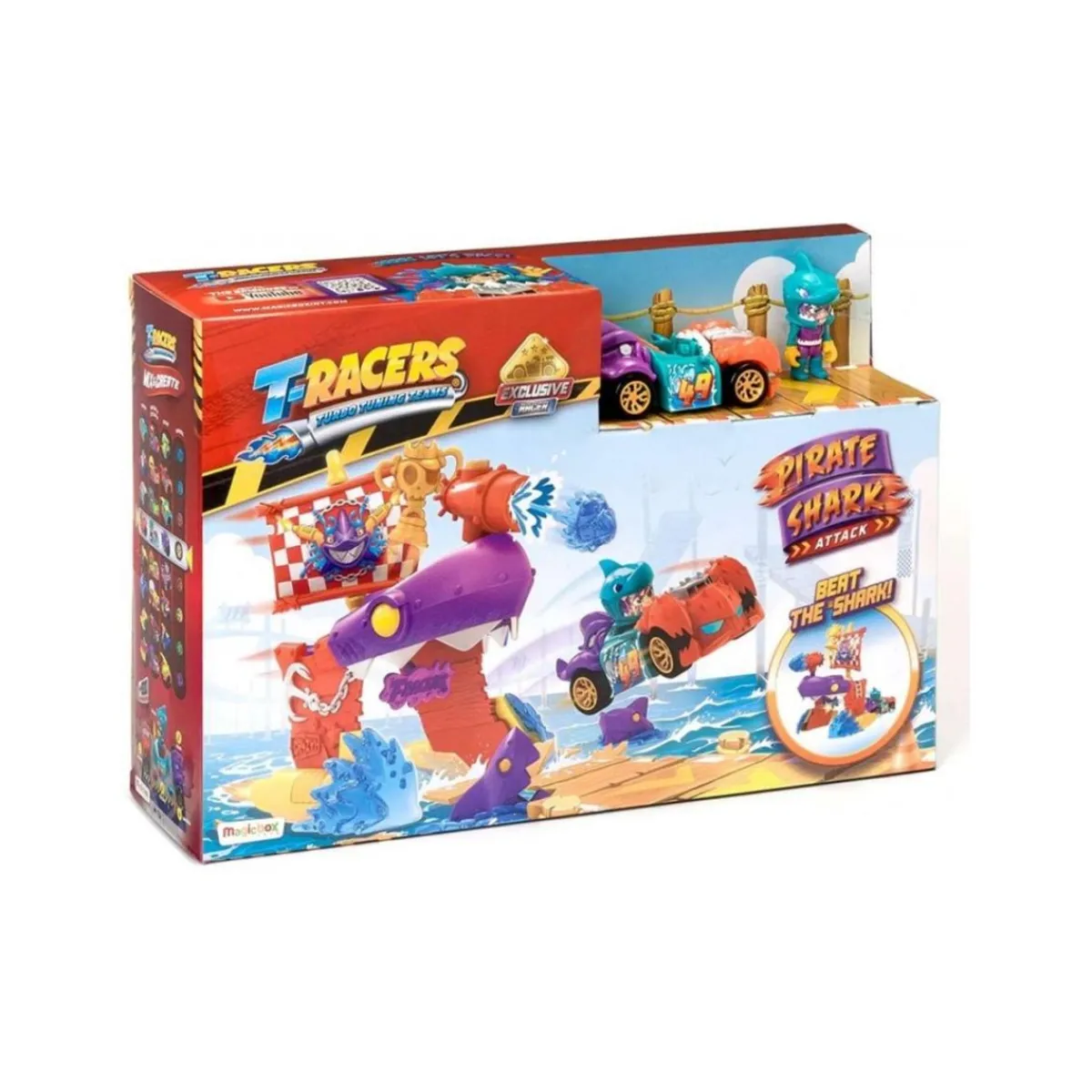 T-RACERS Vehículos Y Circuitos*- Pirate Shark